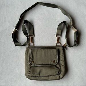 Steve Madden ~ Dark Green ~ Satin Crossbody Bag